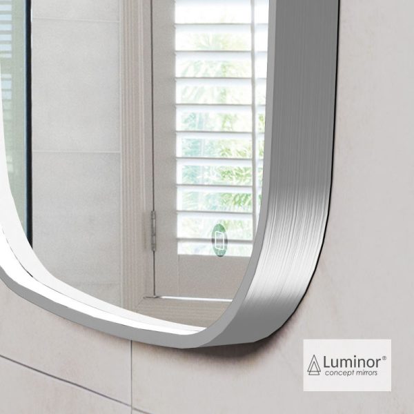 Καθρέπτης Μπάνιου FIZ 60x80 Luminor Black Brushed - Image 4