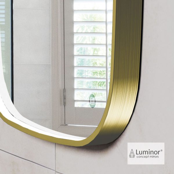 Καθρέπτης Μπάνιου FIZ 60x80 Luminor Black Brushed - Image 3