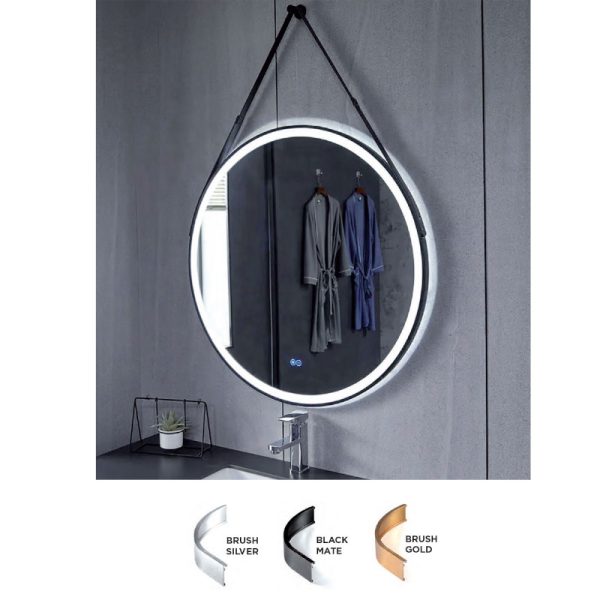 Καθρέπτης μπάνιου LED Ø60 Matt Black