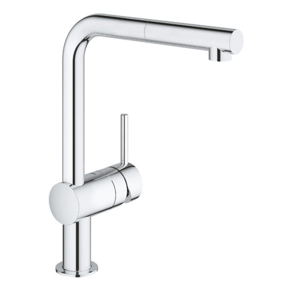 Μπαταρία νεροχύτη μονού μοχλού Minta Chrome GROHE
