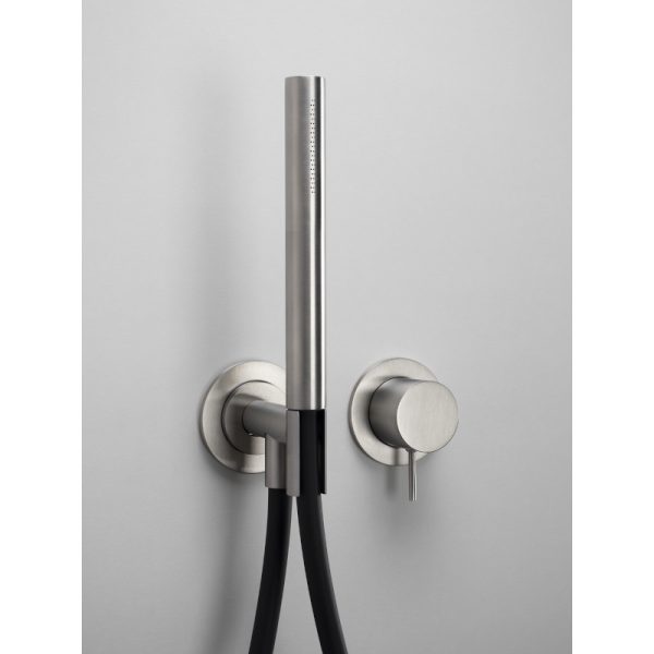 Σετ ντουζ με εύκαμπτο σωλήνα ENIGMA Brushed Inox 316L