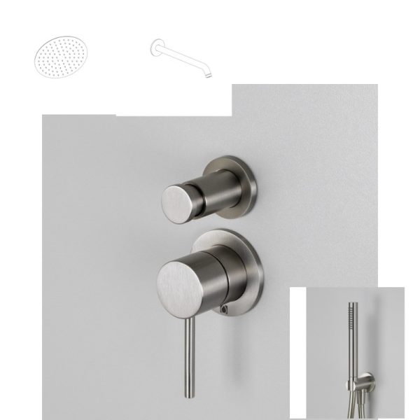 Shower Set MARLEY Brushed Inox 316L