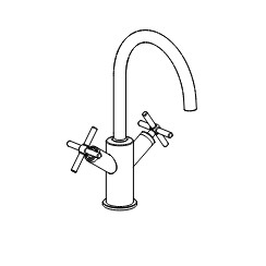 NODO Brushed Inox Basin Mixer Tap