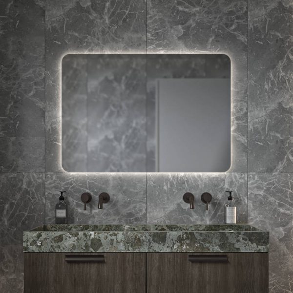 Καθρέφτης Ορθογώνιος CURVED 70x100 με led φωτισμό PROJECT MIRRORS