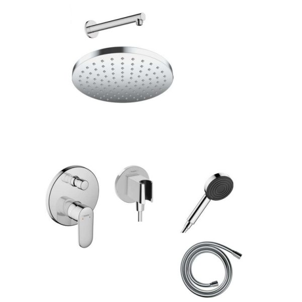 Vernis Blend Chrome Built-in Shower Set