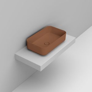 Nιπτήρας Επιτραπέζιος Ορθογώνιος NOEMI Warm Clay 64×38,5cm
