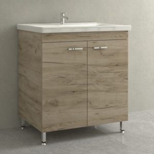 Έπιπλο Μπάνιου Βάση με Νιπτήρα Argo I 65cm Light Hickory