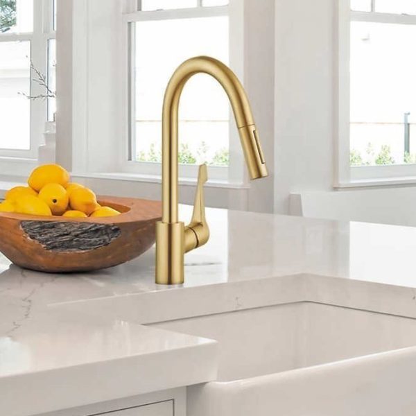 Μπαταρία Κουζίνας AXOR Citterio Brushed Gold Optic