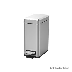 Χαρτοδοχείο Επιδαπέδιο 5lt ανοξείδωτο Inox Geesa