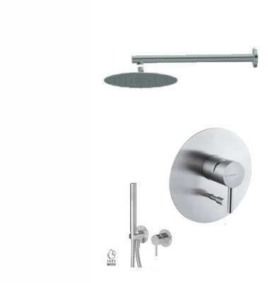 Built-in Shower Set X-STEEL PVD BRUSHED GUN METAL