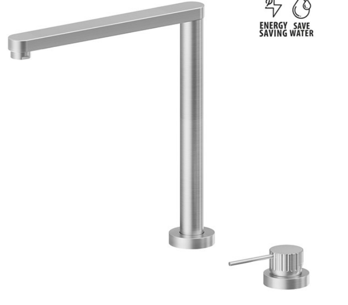 Mπαταρία Κουζίνας με αυξομείωση ύψους STEEL LINE Stainless steel Inox 316