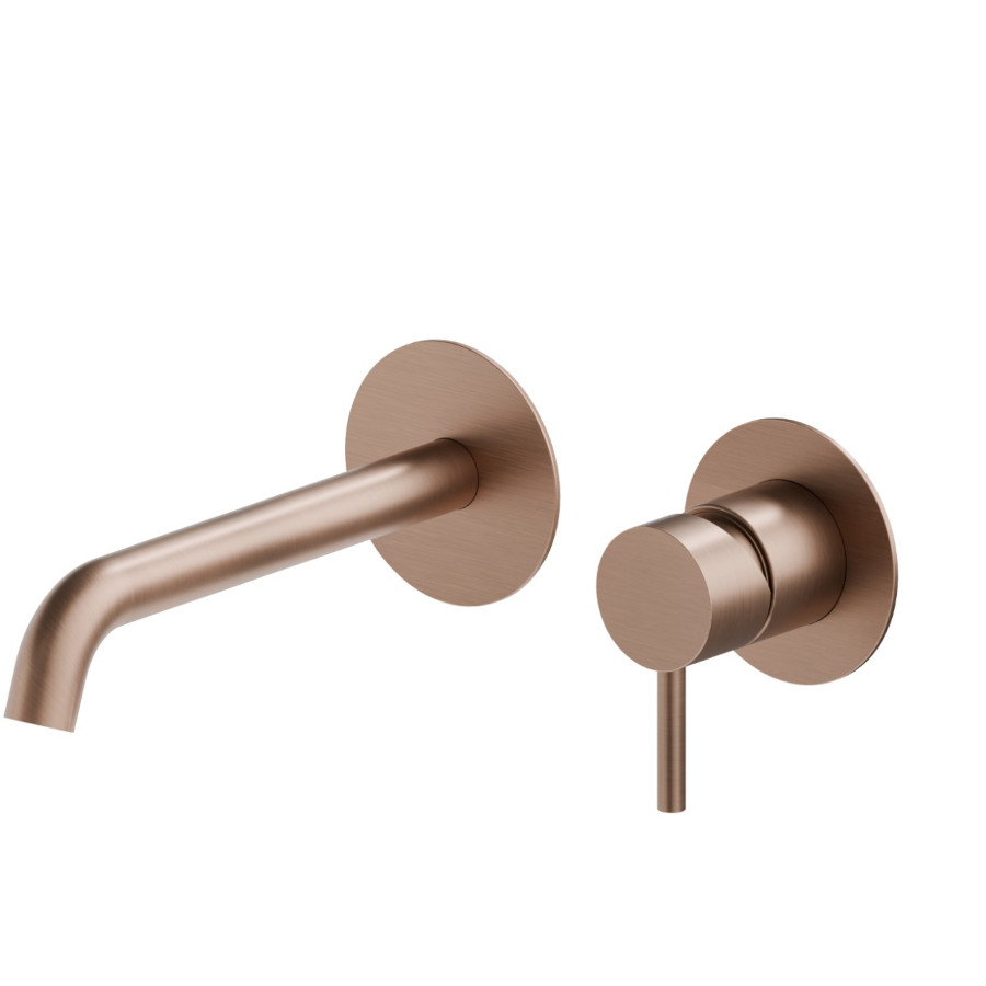Built-in Basin Mixer X-STEEL PVD Brushed Copper Bronze NEWFORM