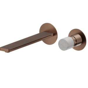 Μπαταρία Νιπτήρος Εντοιχισμού PVD Brushed Copper Bronze