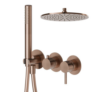 Σετ Λουτρού Εντοιχισμού X-STEEL PVD BRUSHED COPPER BRONZE
