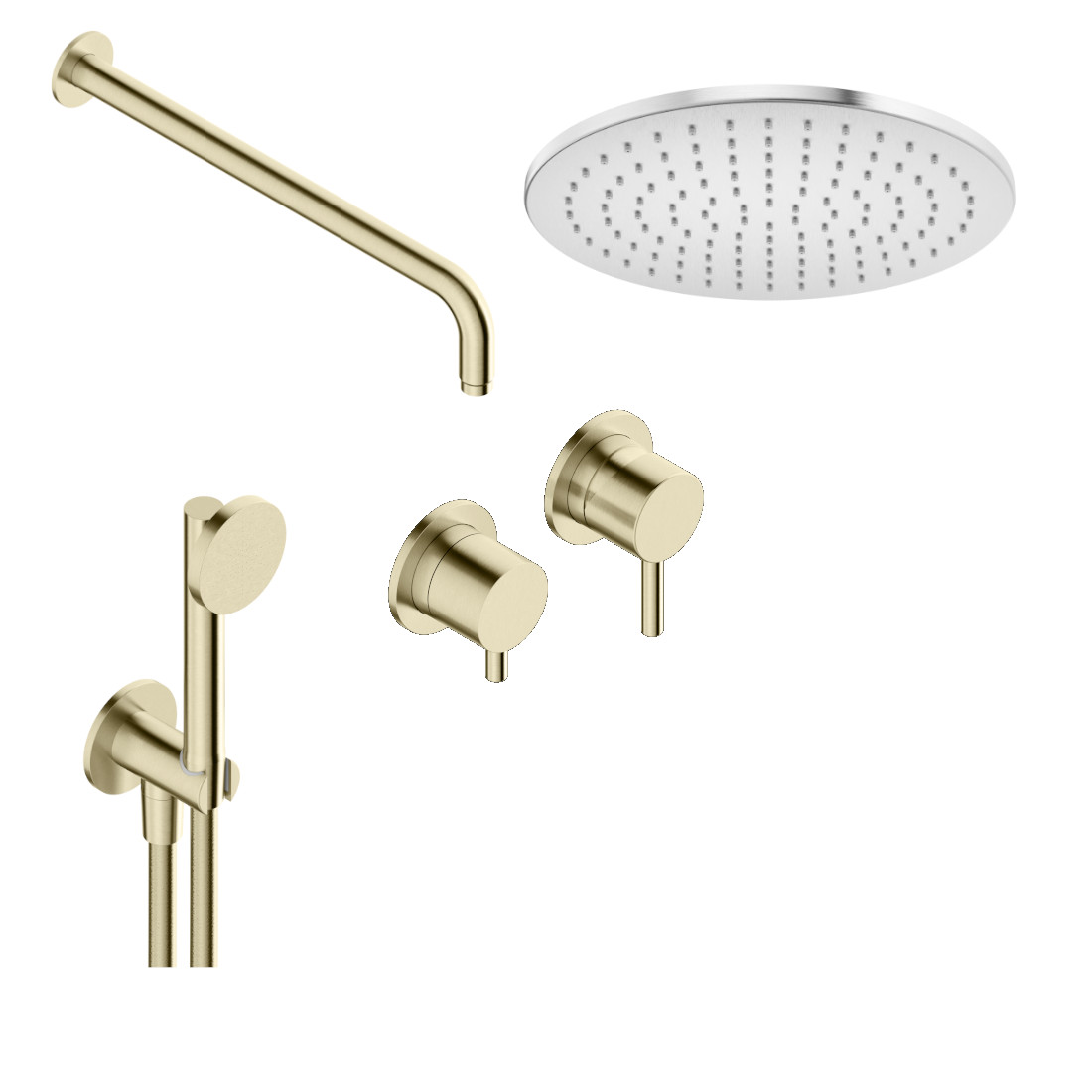 Σετ Ντουζ Εντοιχισμού MARLEY PVD Light Gold